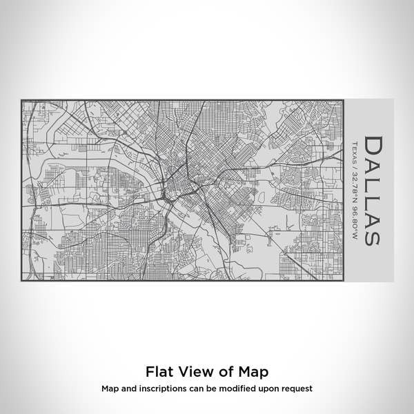 Engraved Insulated Map Bottle - Dallas