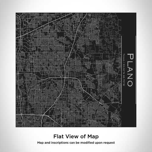 Engraved Map Tumbler Matte Black - Plano