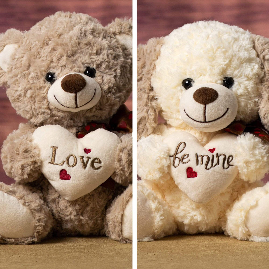 Plush Valentine Dog or Bear