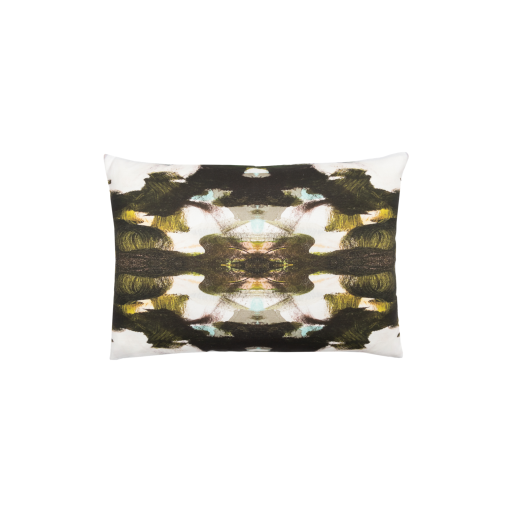 Zanzibar Linen Cotton Pillow from Laura Park Designs in contrasting colors, lumbar