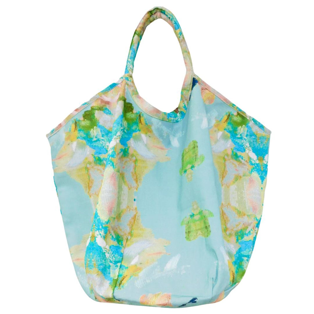 Stained Glass Blue Tote Bag is elegant and spacious