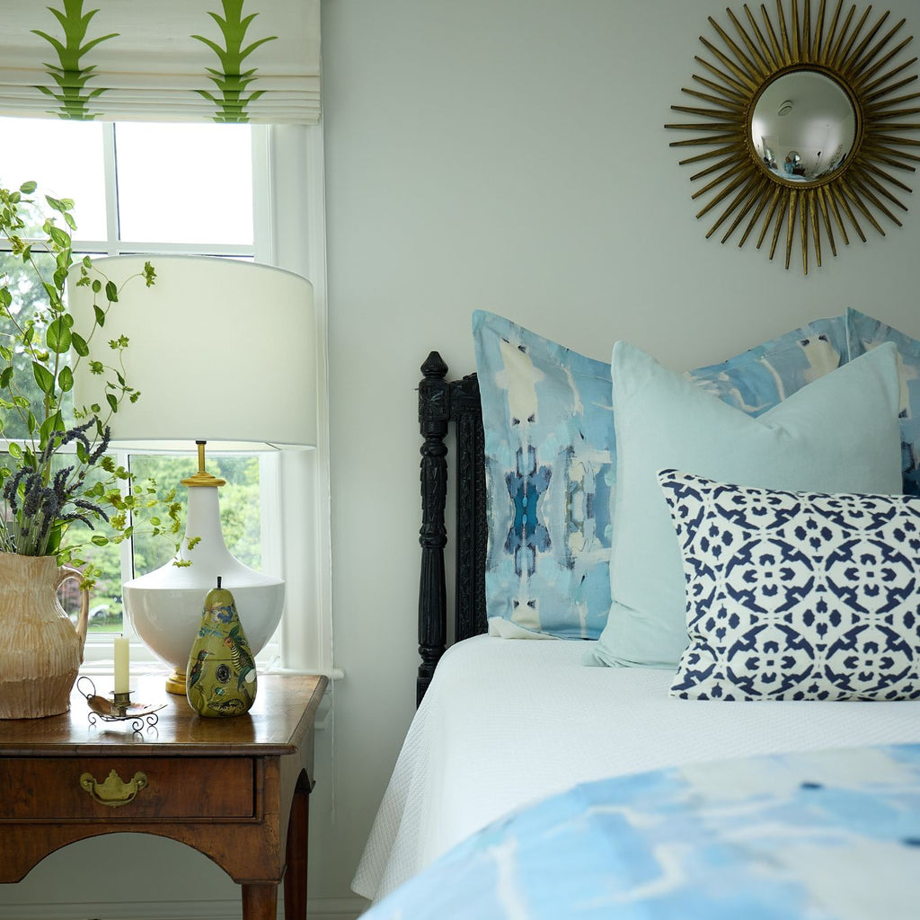 Ocean Breeze Sham shown with complementing patterns