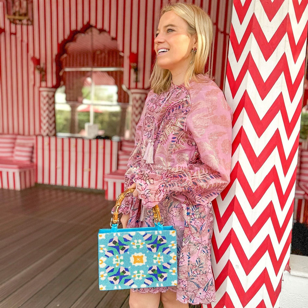 The "Annie" Bag, Chelsea Blue is an elegant fashion accessory