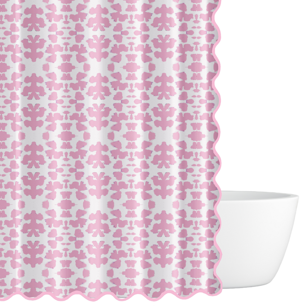Chintz Pink Shower Curtain