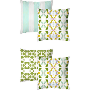 Dogwood Outdoor Pillow decorating ideas for complementing patterns