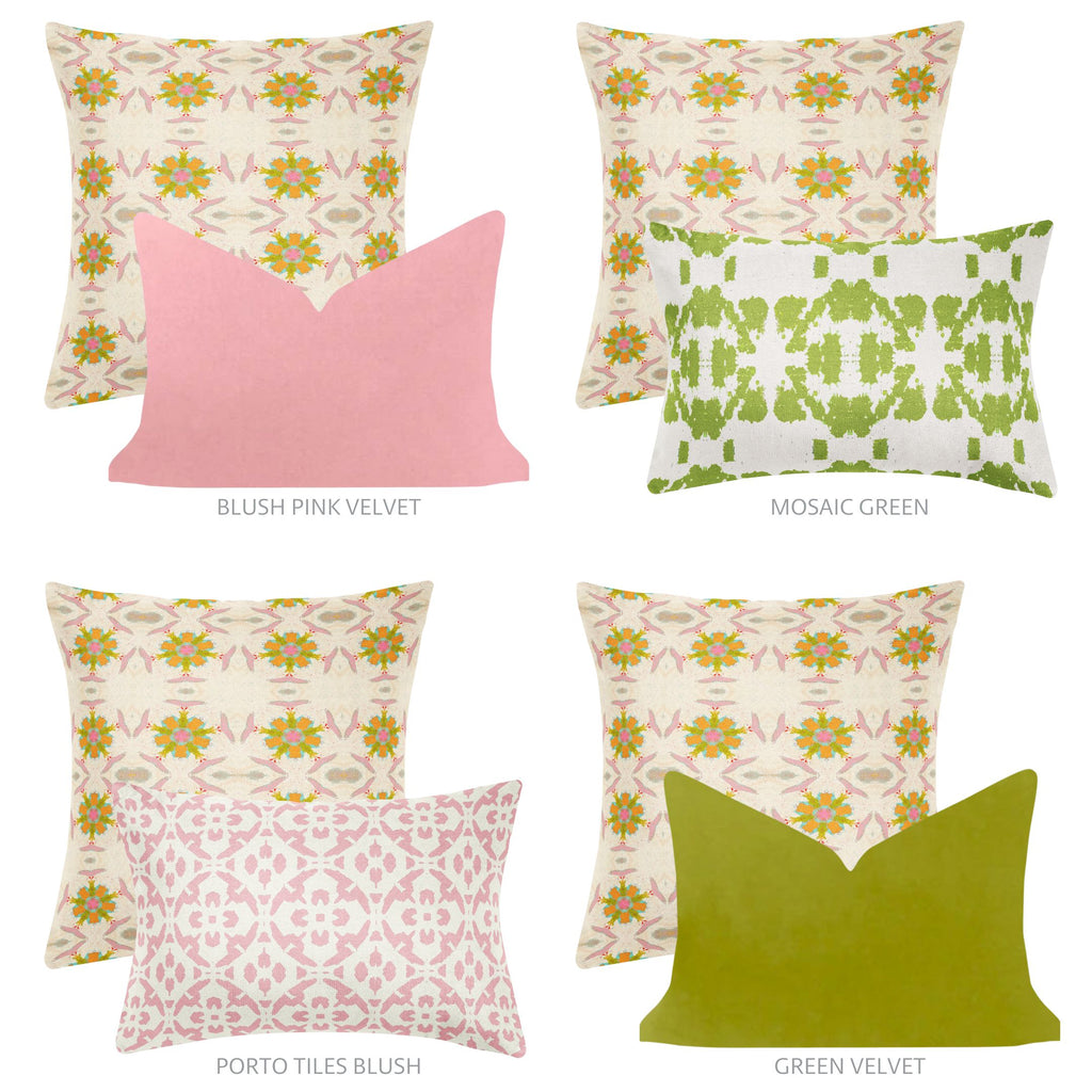 Pink Street Throw Pillow and complementing patterns