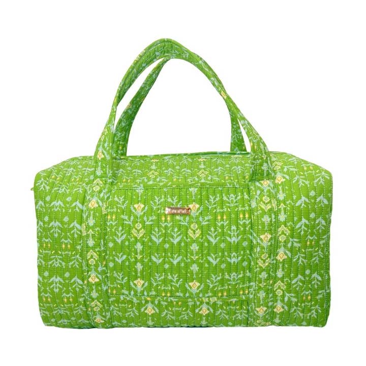 Petal Garden Green Signature Duffel Bag