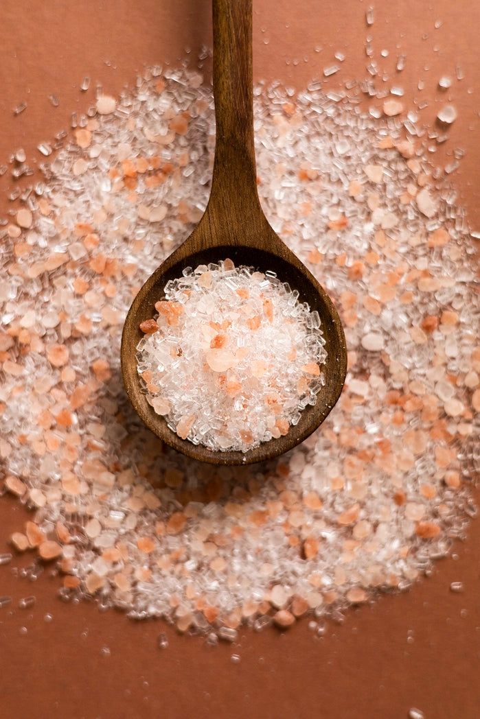 After Glow bath salts with Himalayan pink salt