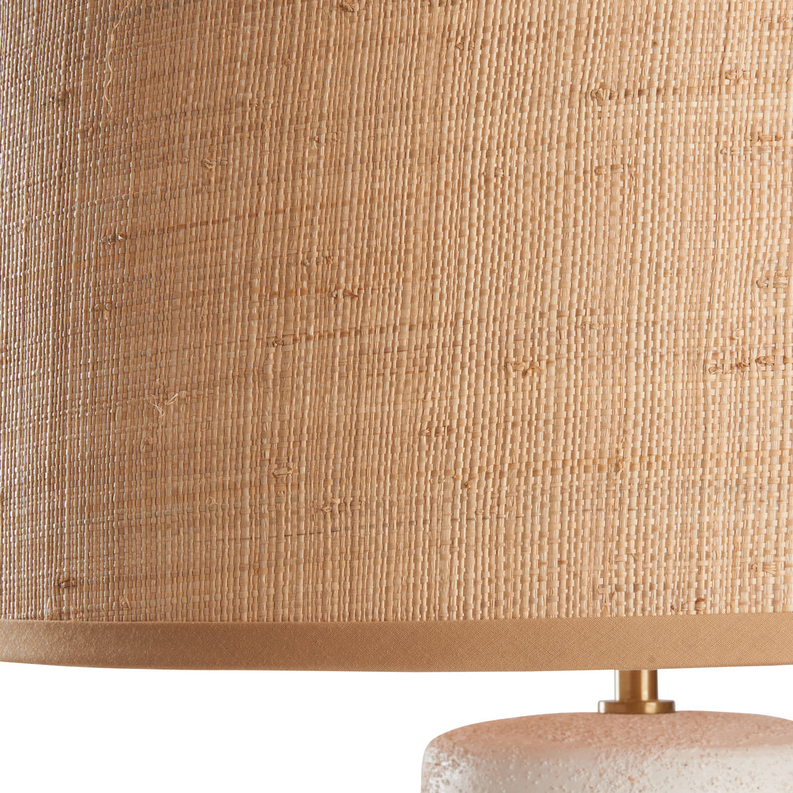Agazio Lamp rattan shade detail