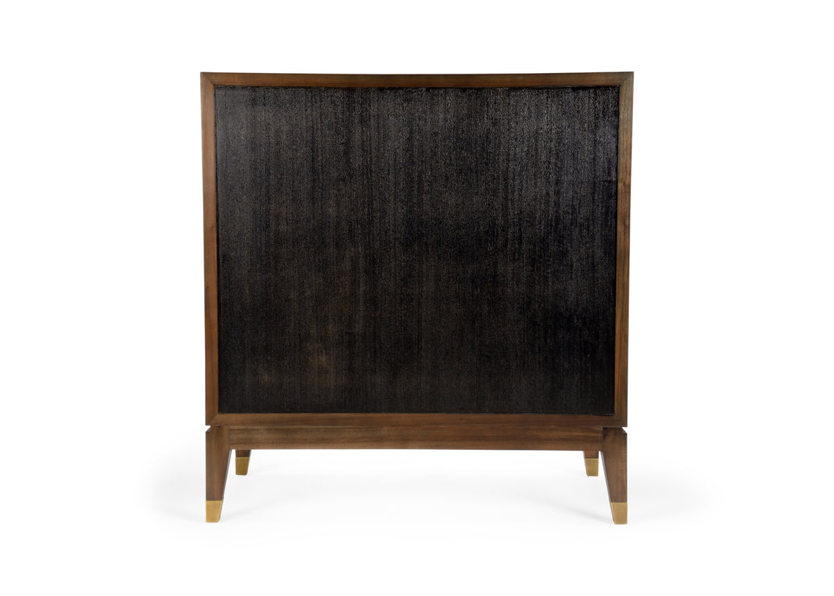 Andros Black Walnut Cabinet back view