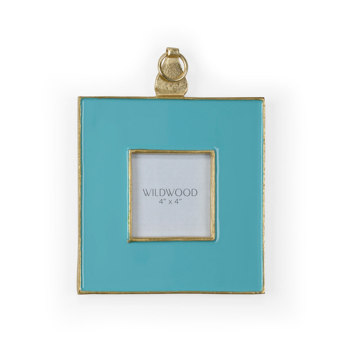 Aqua Enamel Wall Frame - Medium fits 4x4 photo