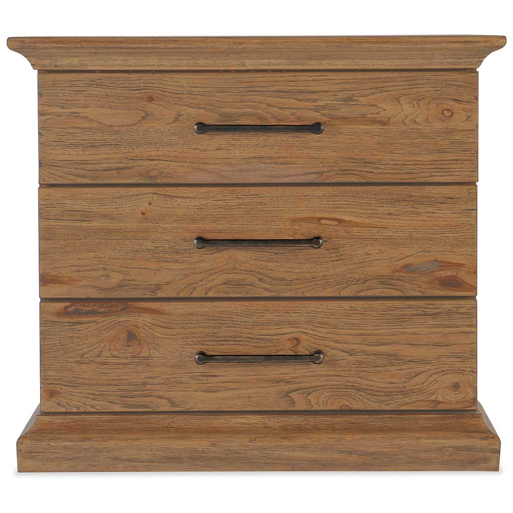 Big Sky Three Drawer Nightstand front view