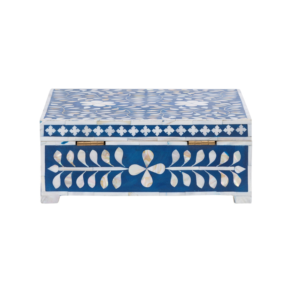 Bone Inlay Box - Blue