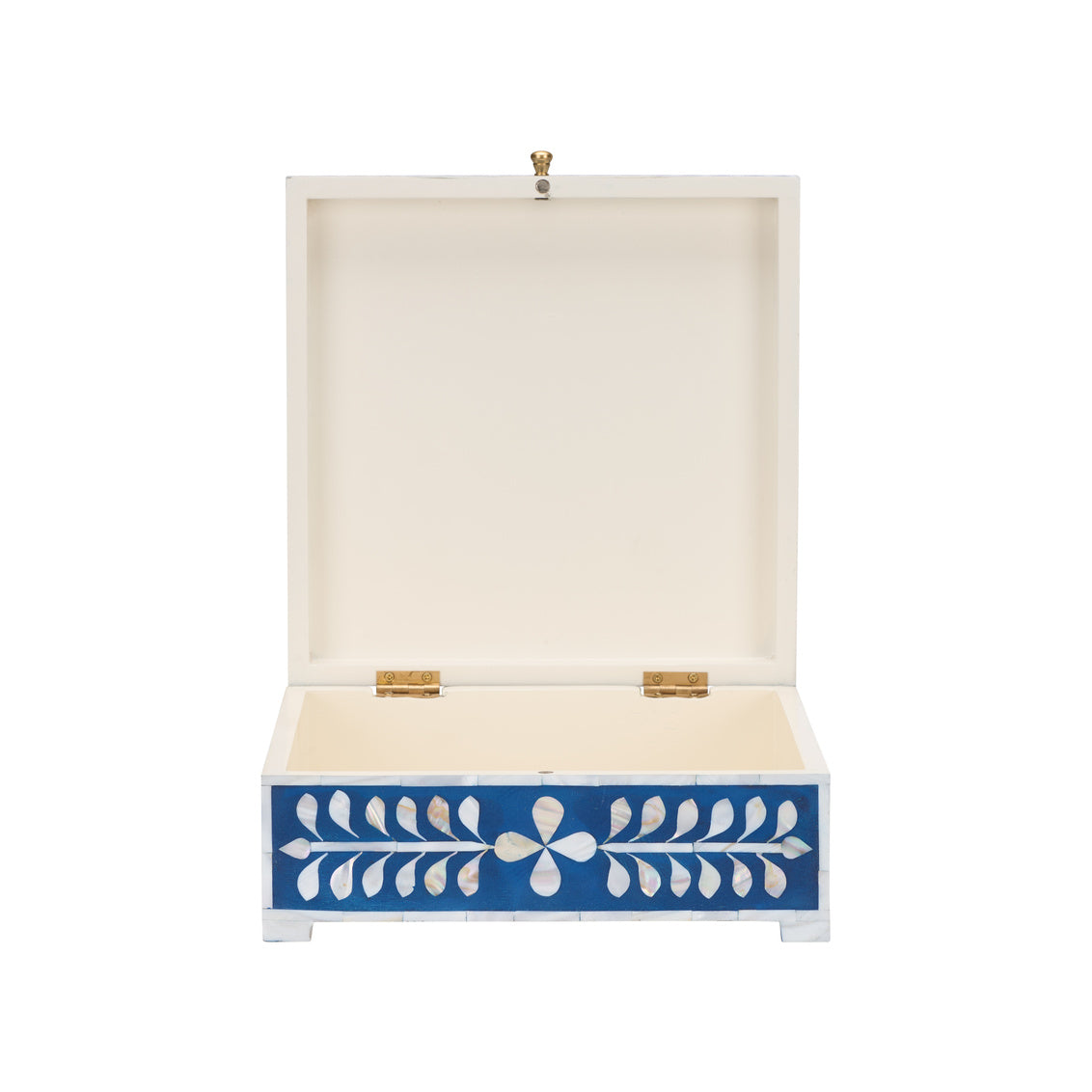 Bone Inlay Box - Blue