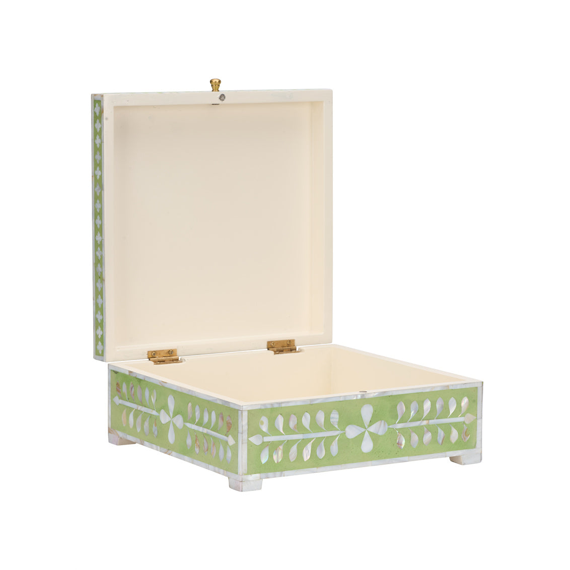 Bone Inlay Box - Green