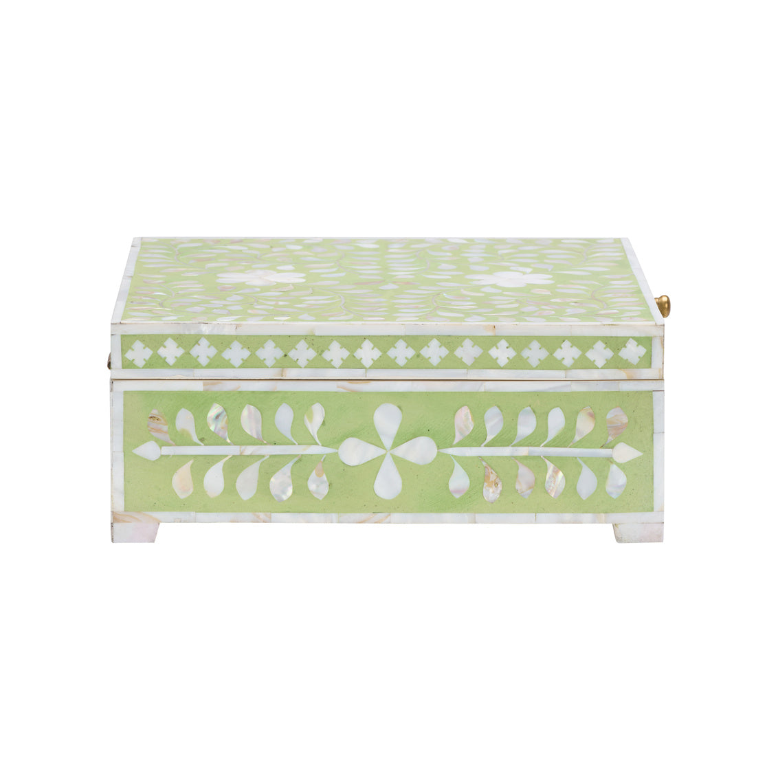 Bone Inlay Box - Green