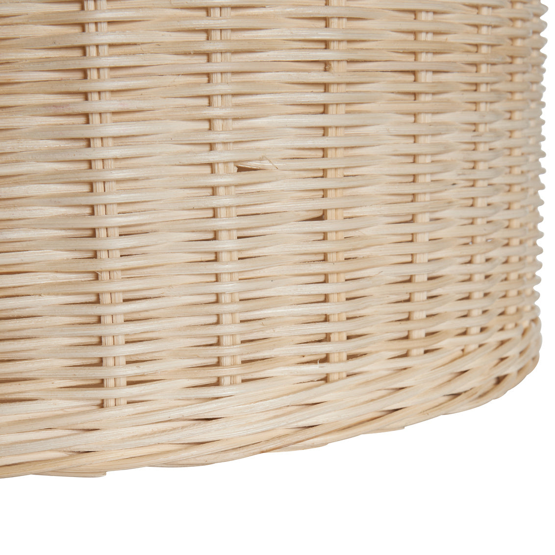 Braided Wicker Planter-Large by Amanda Lindroth. Rattan weave detail shown