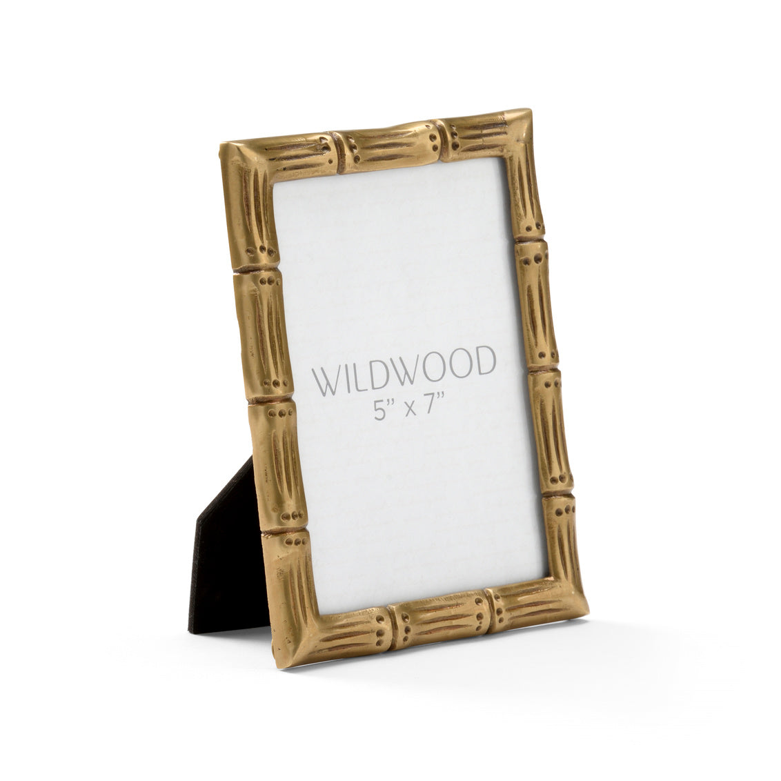 Brass Bamboo Photo Frame - 5x7 has an antique finish