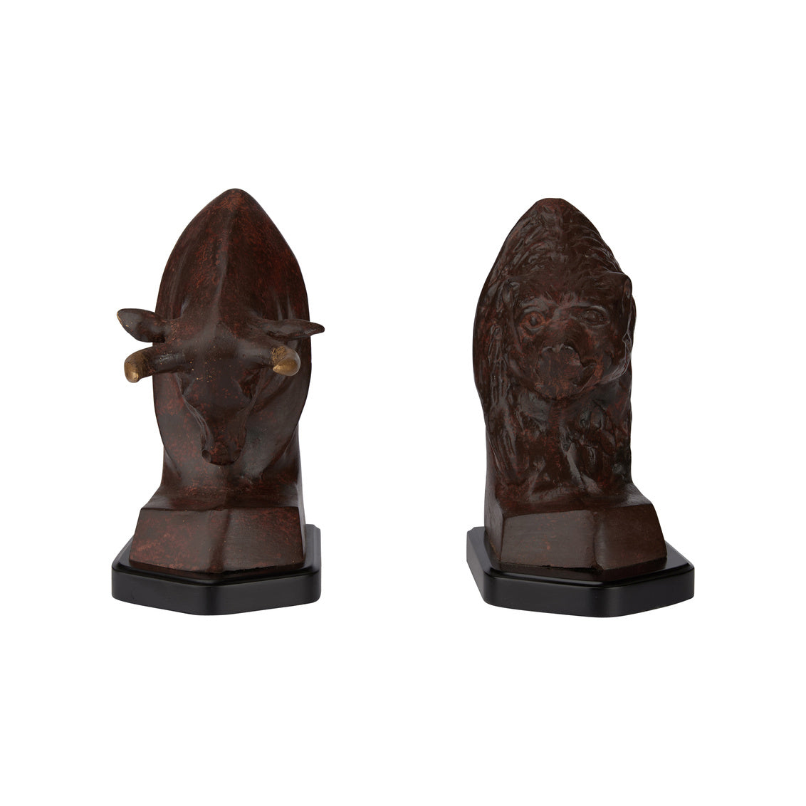 Bull & Bear Bookends (Pair)