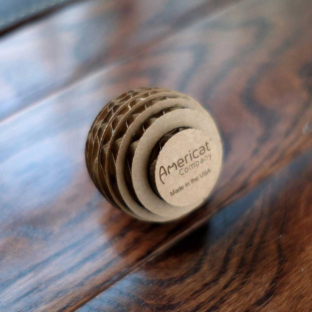 Cat Toy Balls made from recycled heavy-duty cardboard