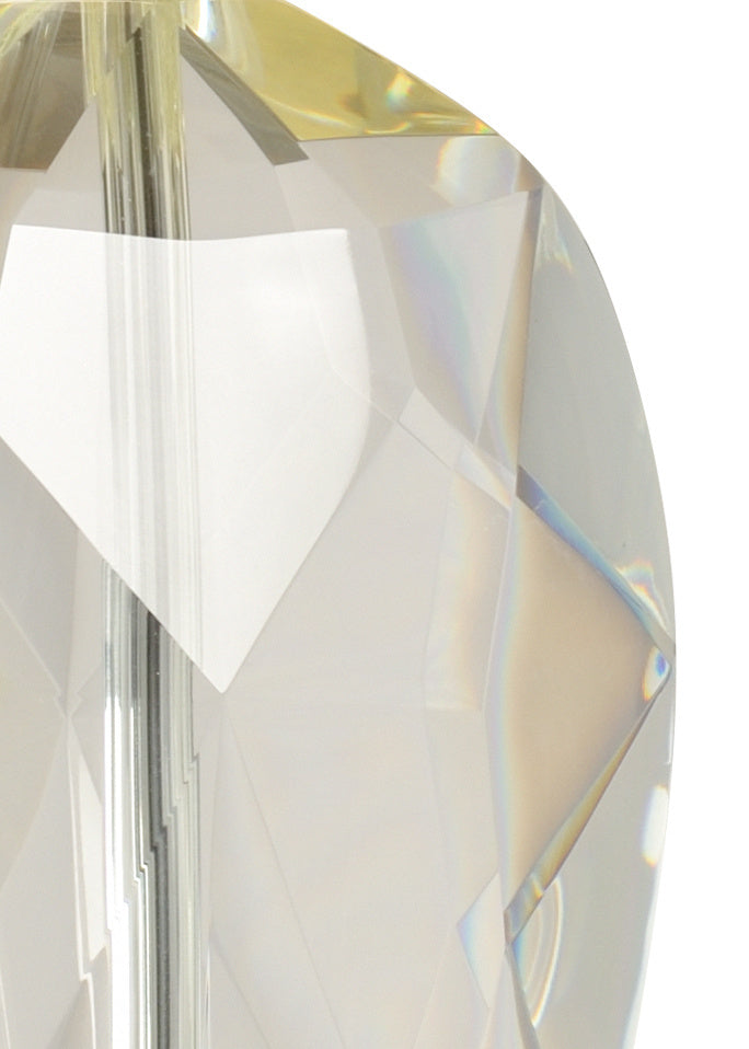 Christal Table Lamp showing cut crystal detail