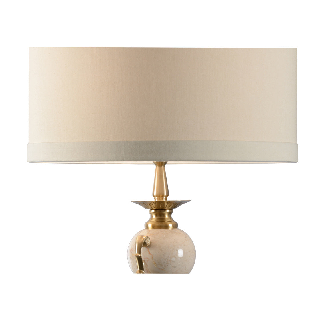 Column Urn Table Lamp features old world brass accents