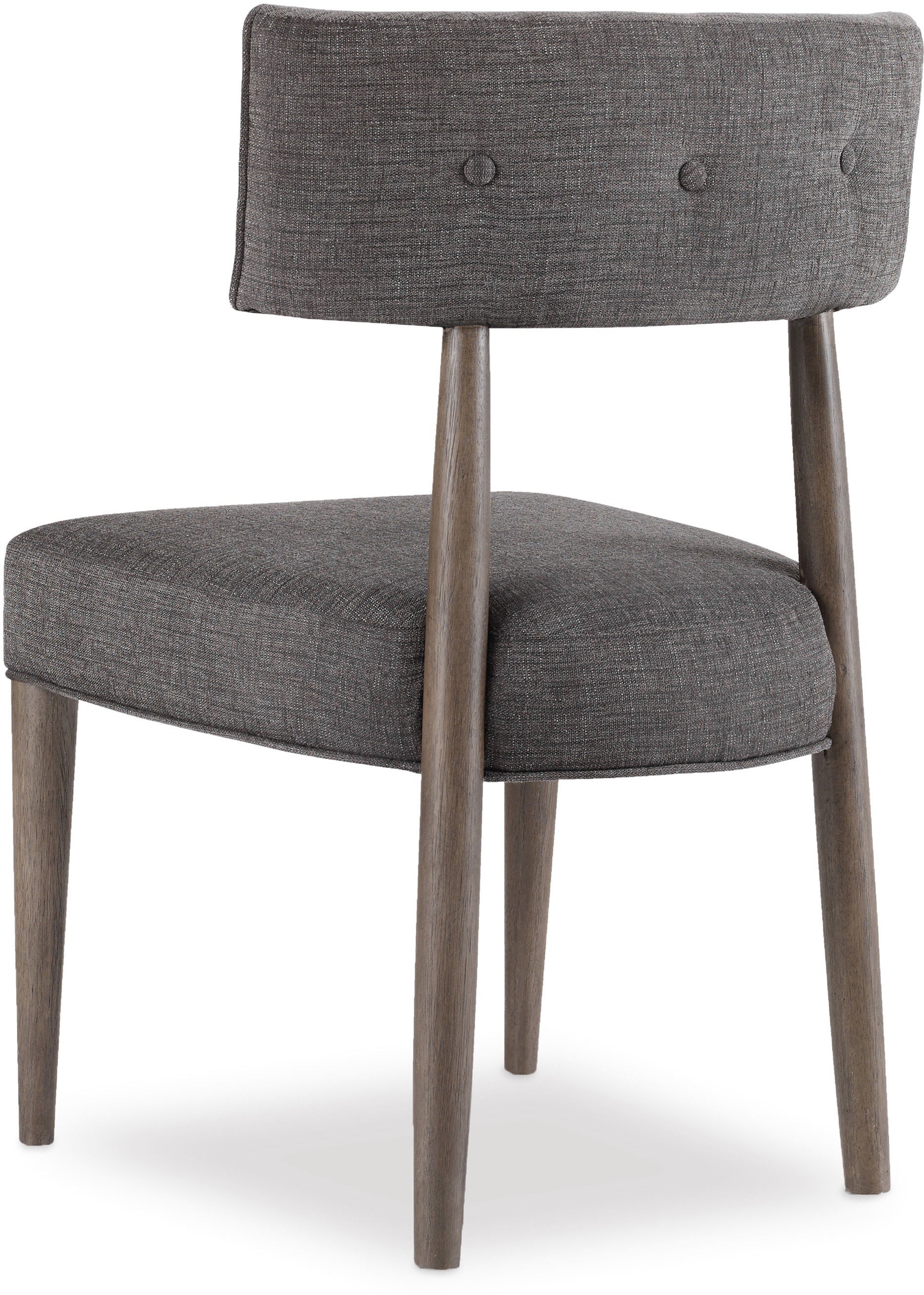 Curata Upholstered Dining Chair back side with button tufting