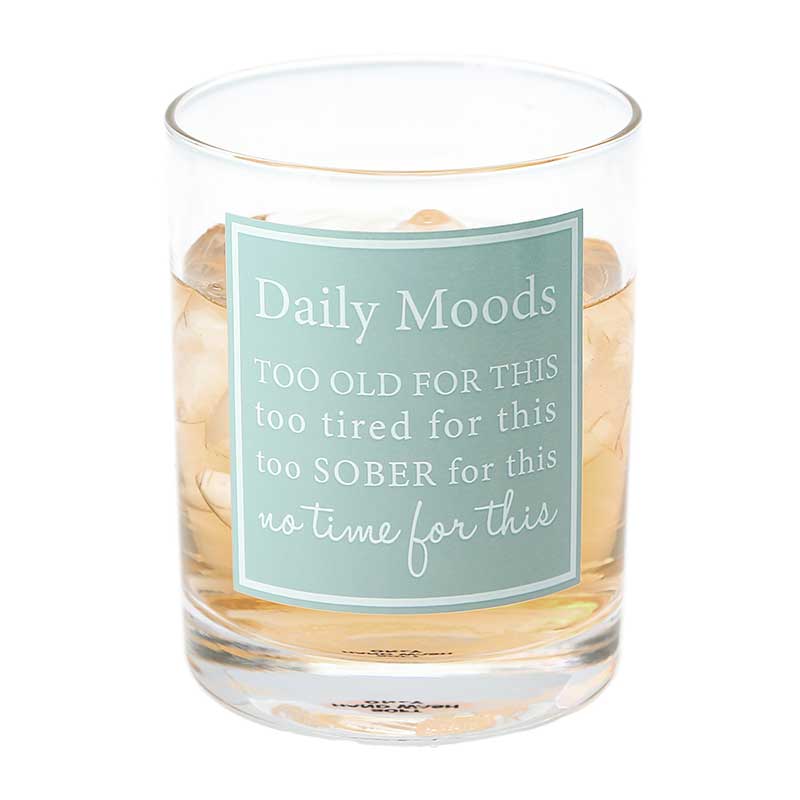 Daily Moods 11 oz Rocks Glass