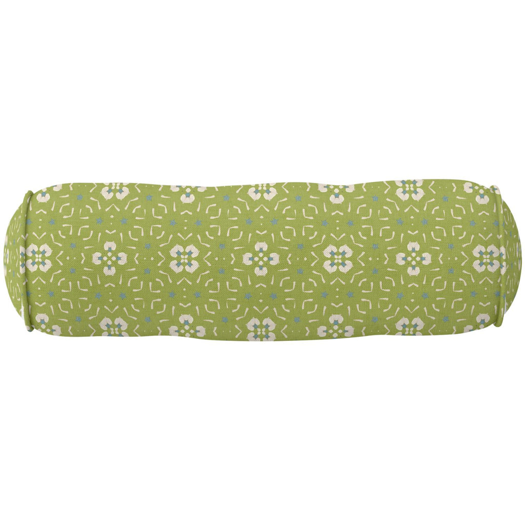 Dorset Garden Green Round Bolster Pillow