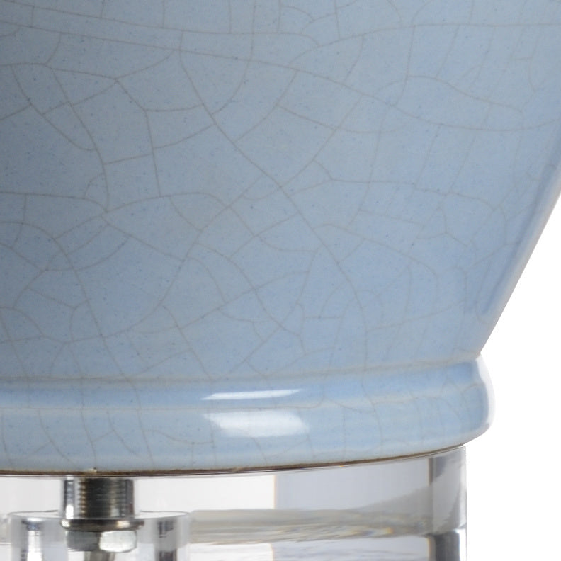 Drip Table Lamp crackle finish detail