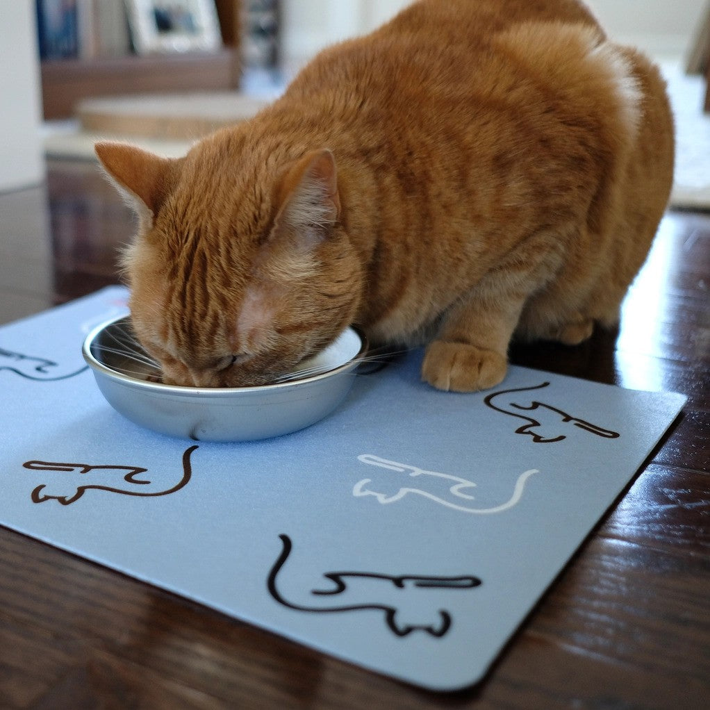 Cat Placemat - Cat-Outline protects floor from water spills
