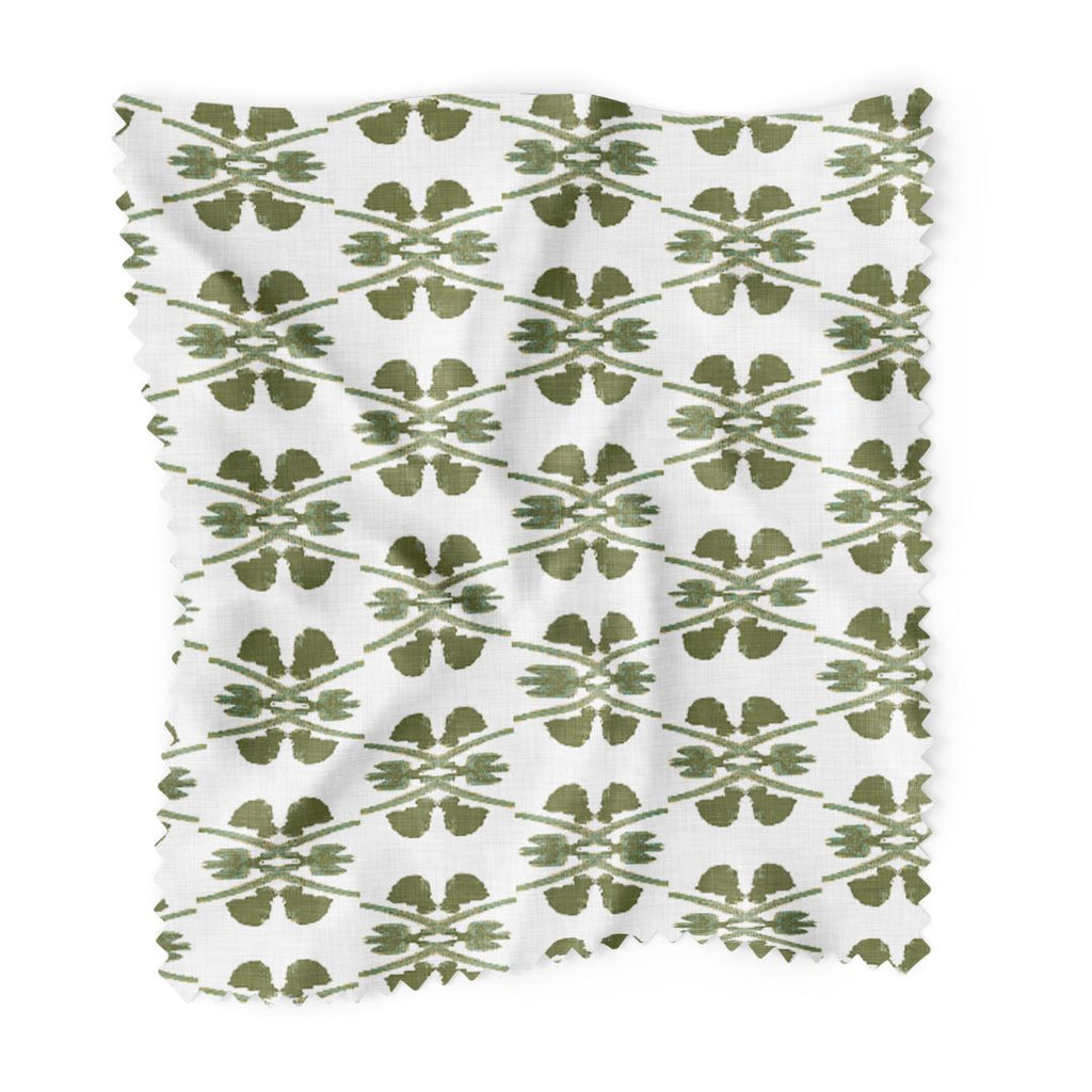 Clover Olive Fabric by the Yard sample swatch