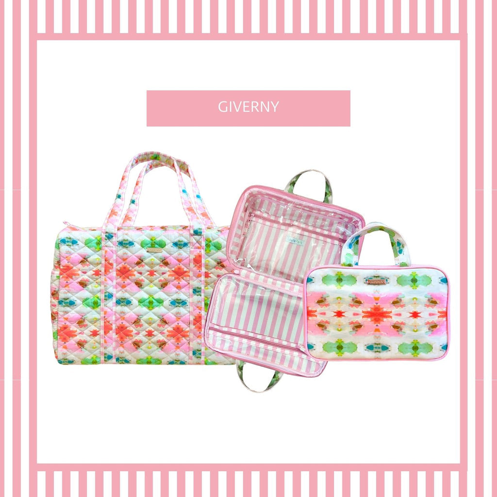 Giverny Travel Case and travel duffel bag