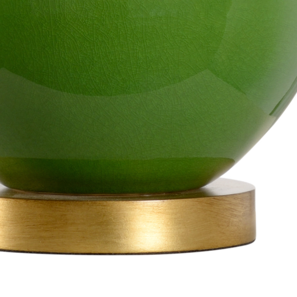 Gourd Lamp - Green base detail