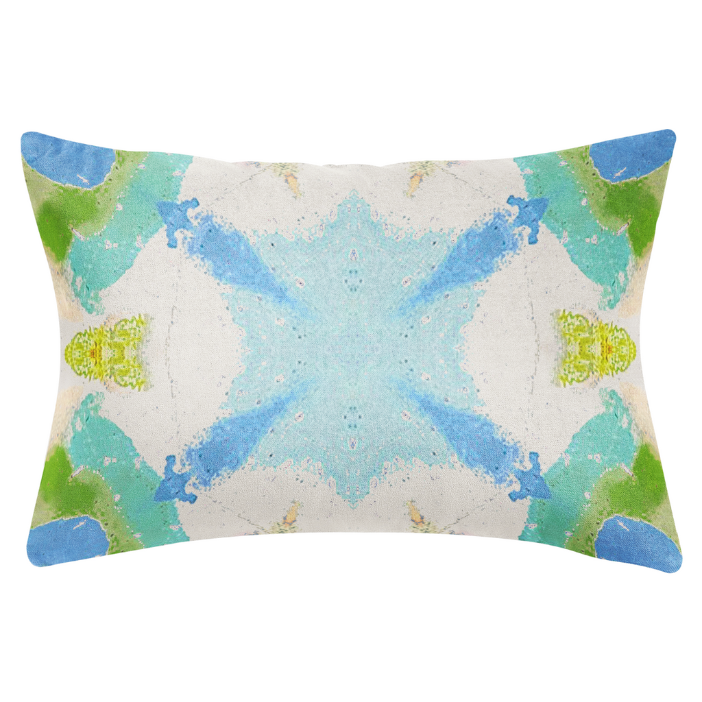 Hyacinth Azul Throw Pillow 14x20" lumbar