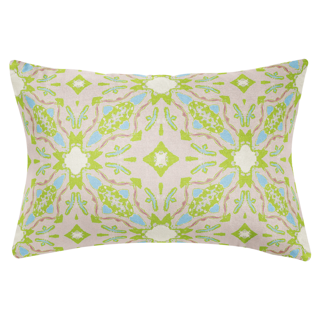 Lagos Blush Throw Pillow 22" square