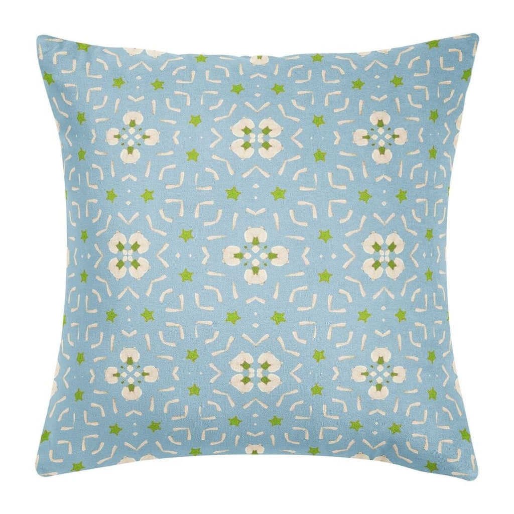 Dorset Garden Blue Throw Pillow 22"