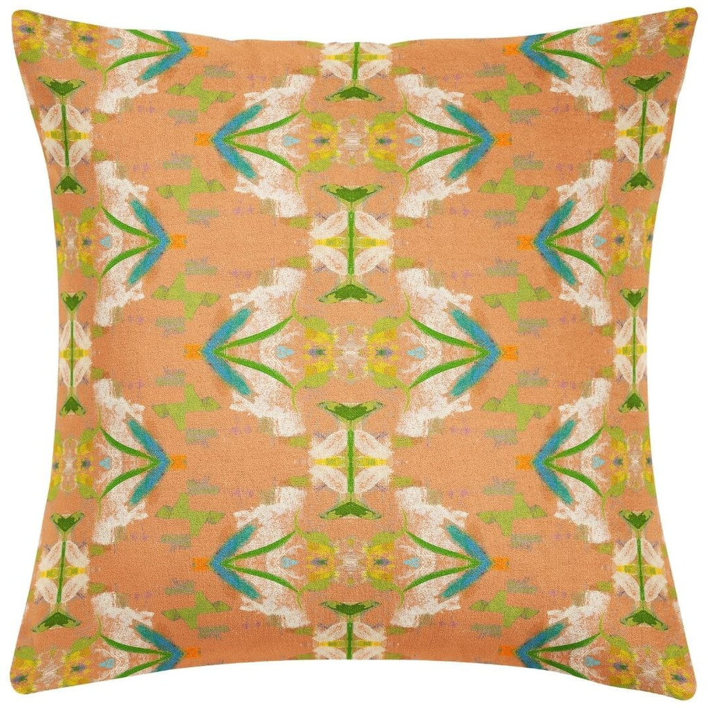 English Garden Orange Throw Pillow 26"