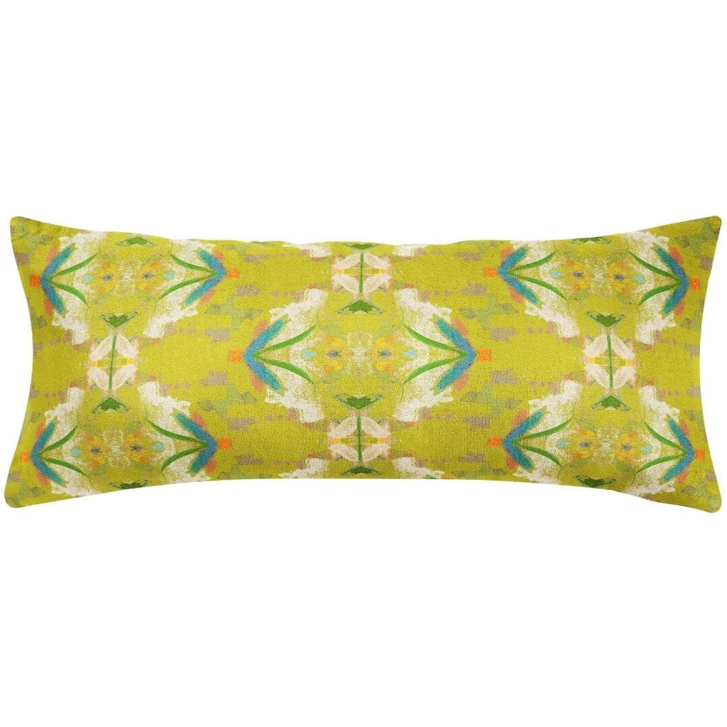 English Garden Citron Throw Pillow 14"x36" bolster