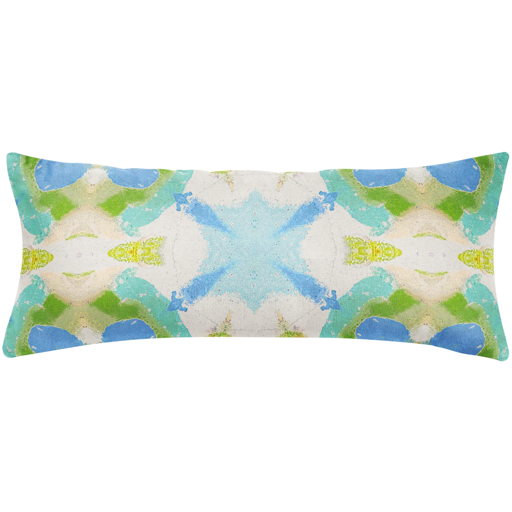 Hyacinth Azul Throw Pillow 14x36" bolster