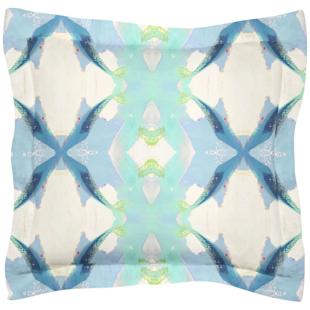 Jasmine Blue Sham euro