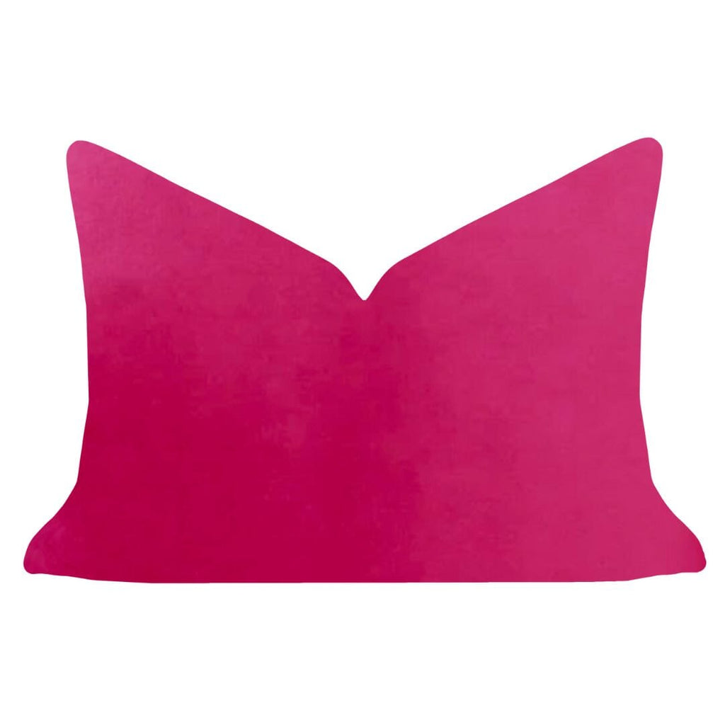 Hot Pink Solid Velvet Pillow