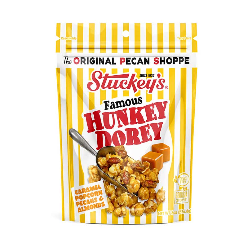 Hunkey Dorey popcorn from Stuckey's, available from Harley Butler Trading Company