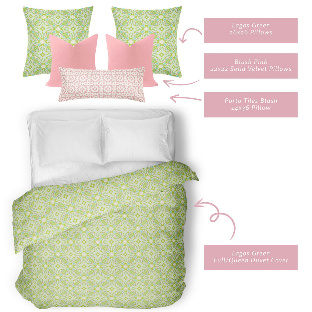 Lagos Green Duvet Cover pairs nicely with these selections