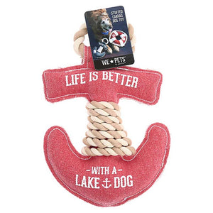Lake Dog Canvas Chew Toy package