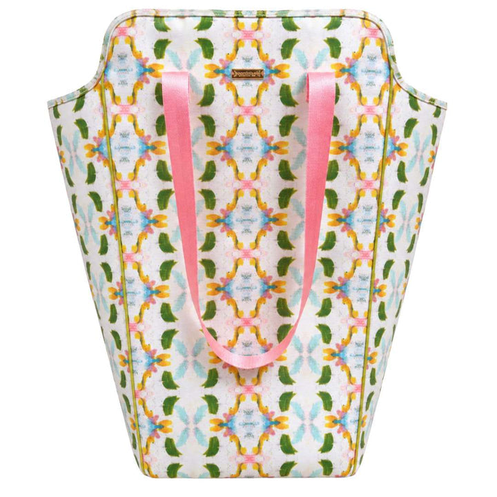 Dogwood Laundry Bag in pink, green, and yellow
