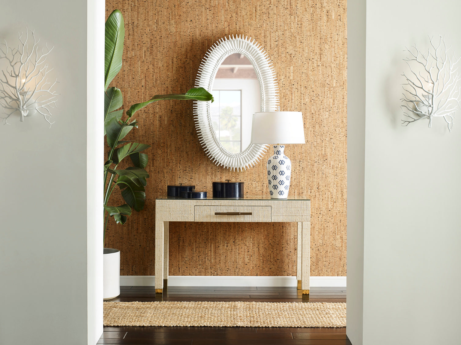 Lucius Mirror - White adds a dramatic look to any decor