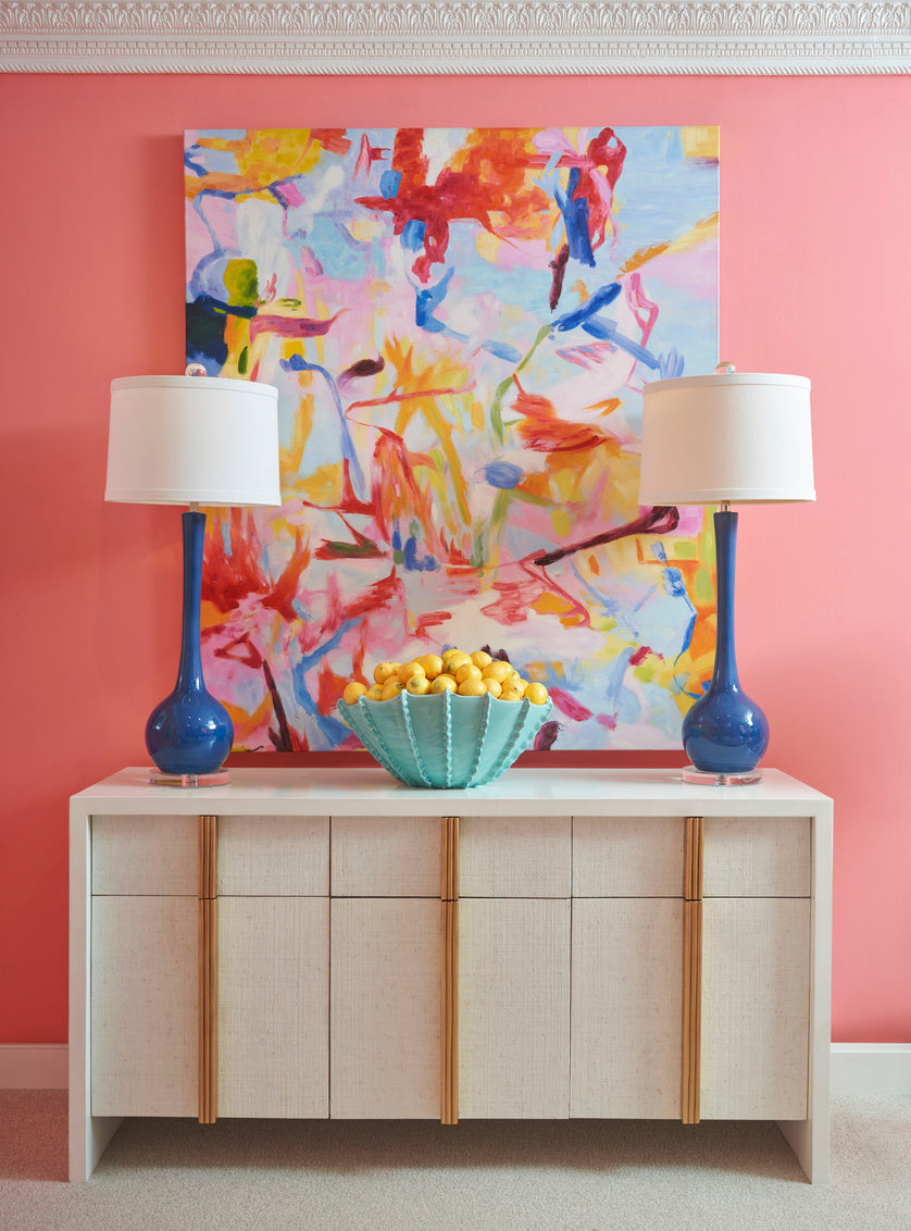 Matthews Table Lamp - Blue in lifestyle setting