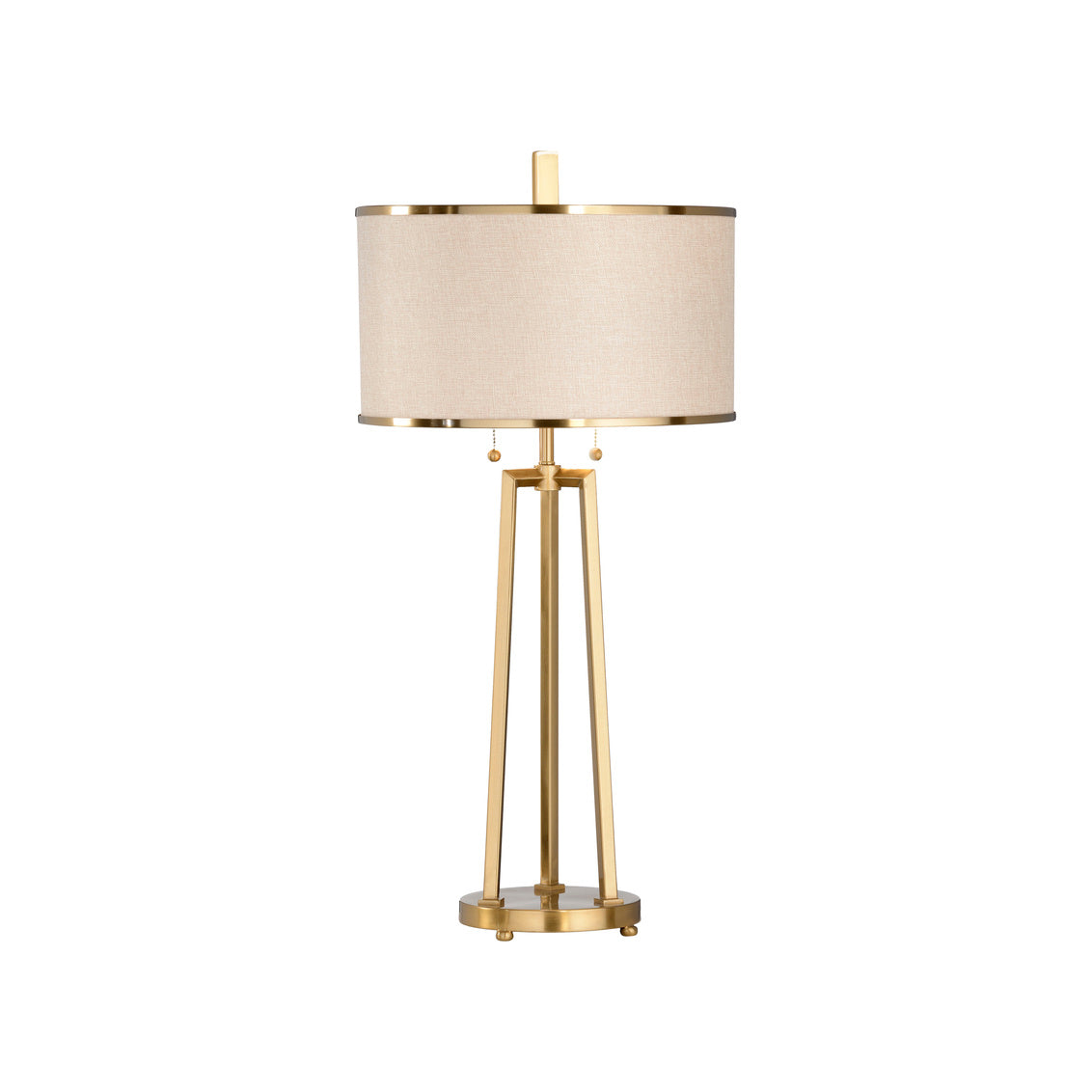 Murphy Table Lamp with antique brass finish, 33" tall