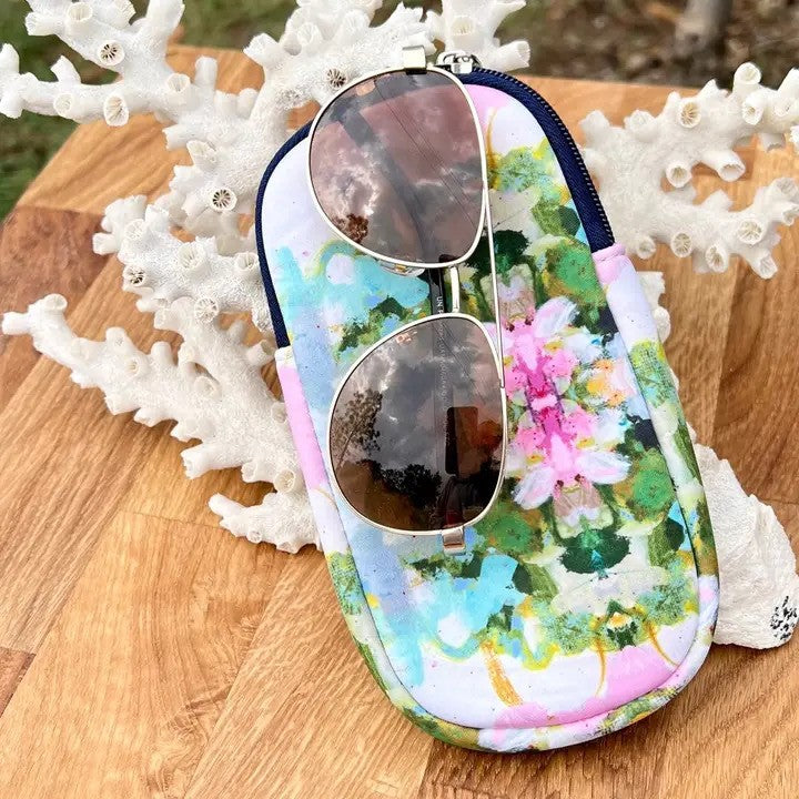 Nantucket Bloom Neoprene Sunglass Case